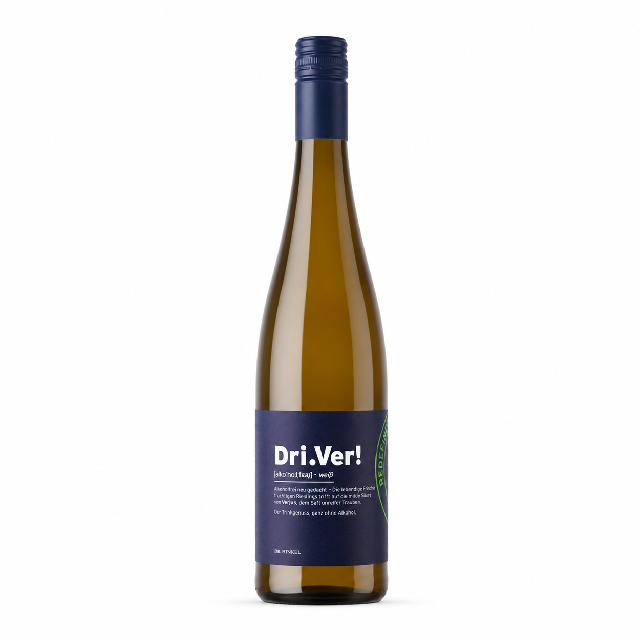 Dri.Ver! Riesling – alkoholfreier Riesling vom Weingut Dr. Hinkel