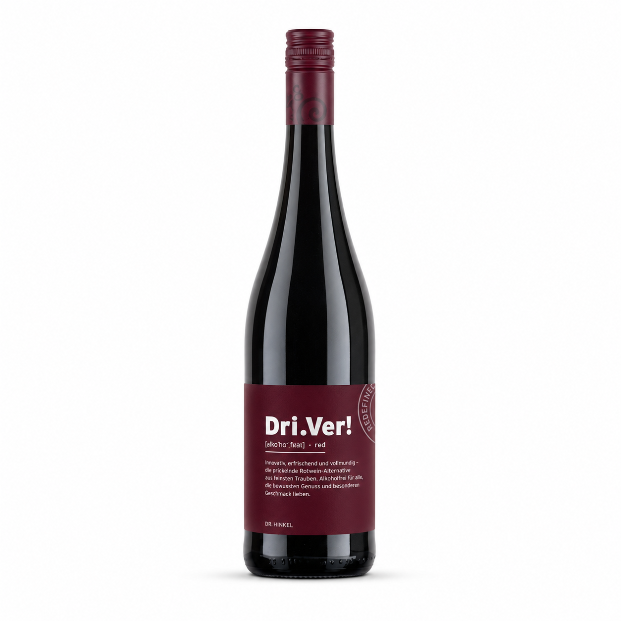 Dri.Ver! Rouge Réserve – alkoholfreier Rotwein vom Weingut Dr. Hinkel