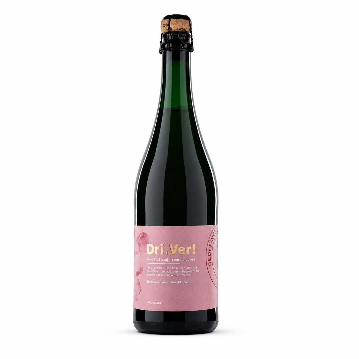Dri.Ver! Sparkling Rosé – alkoholfreier Rosé-Schaumwein vom Weingut Dr. Hinkel