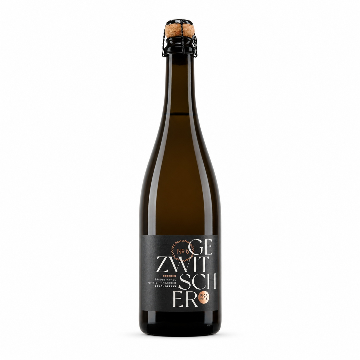 Gezwitscher No. 6 – alkoholfreier Schaumwein von Pica Pica