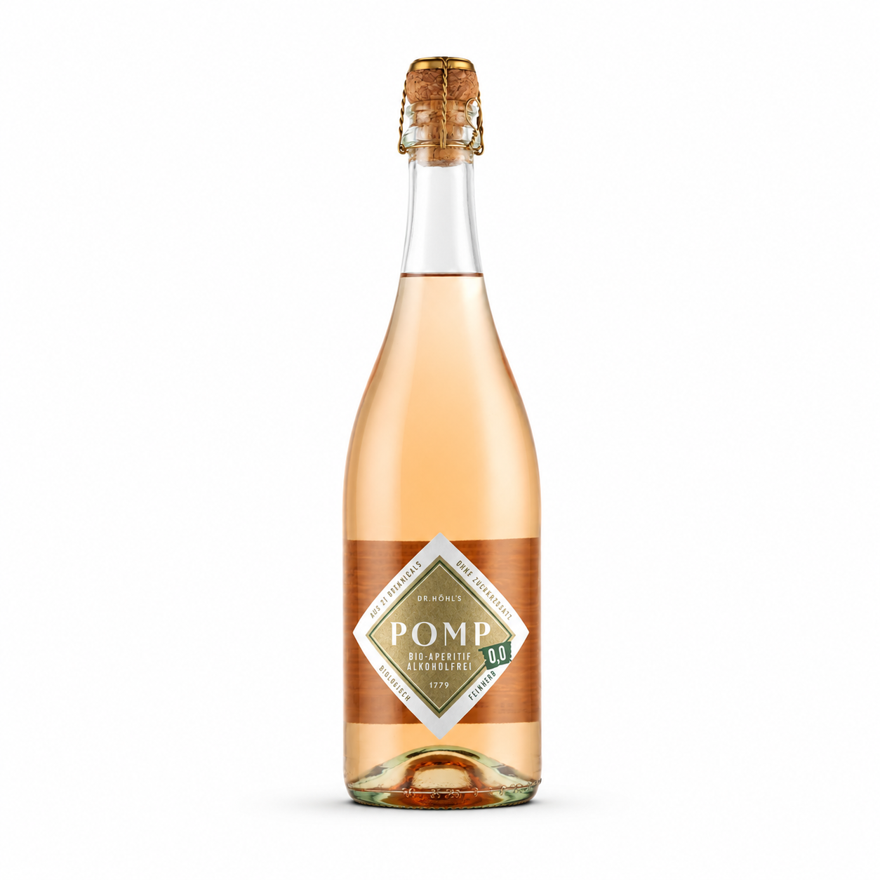 POMP Bio-Aperitif Feinherb 0,0 – alkoholfreier Aperitif von Dr. Höhl's